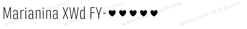 Marianina XWd FY字体转换